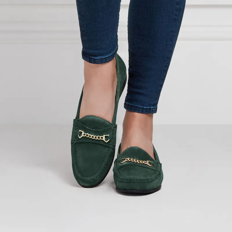 Fairfax and Favor Apsley Loafer - Emerald Green-5