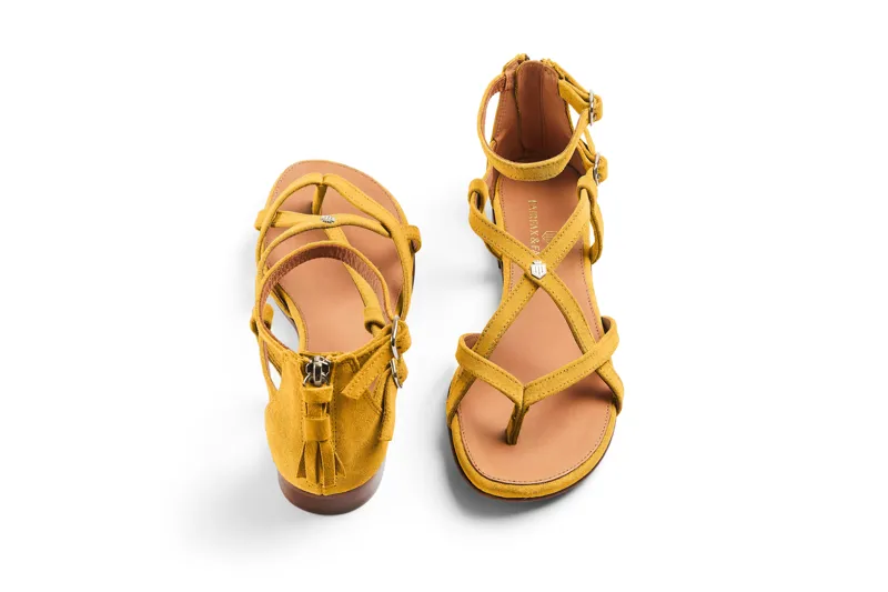 Fairfax and Favor Brancaster Sandal - Mango-1