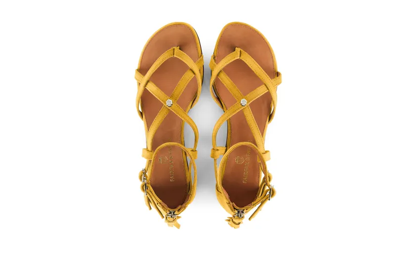 Fairfax and Favor Brancaster Sandal - Mango-3