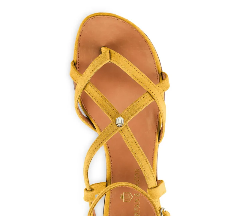 Fairfax and Favor Brancaster Sandal - Mango-4