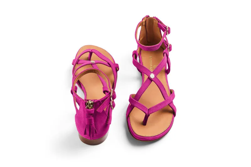 Fairfax and Favor Brancaster Sandal - Fuchsia-1