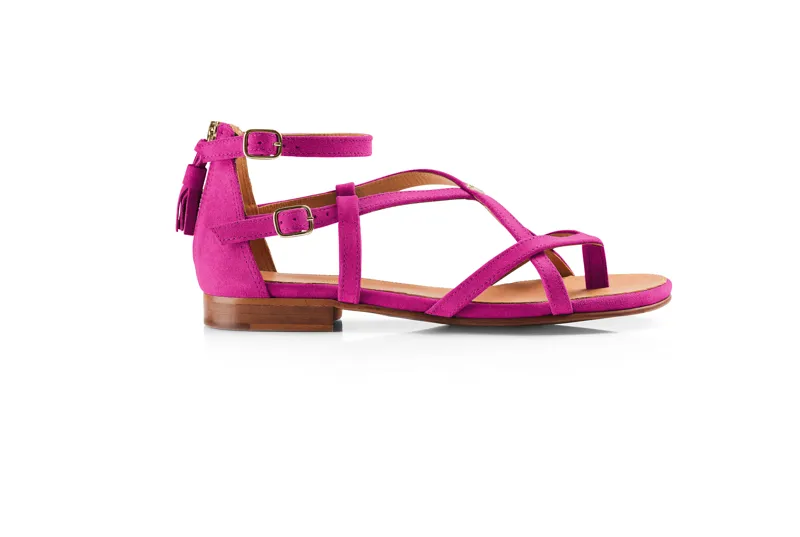 Fairfax and Favor Brancaster Sandal - Fuchsia-2