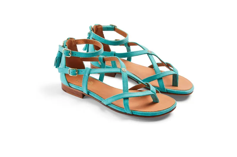 Turquoise on sale gladiator sandals