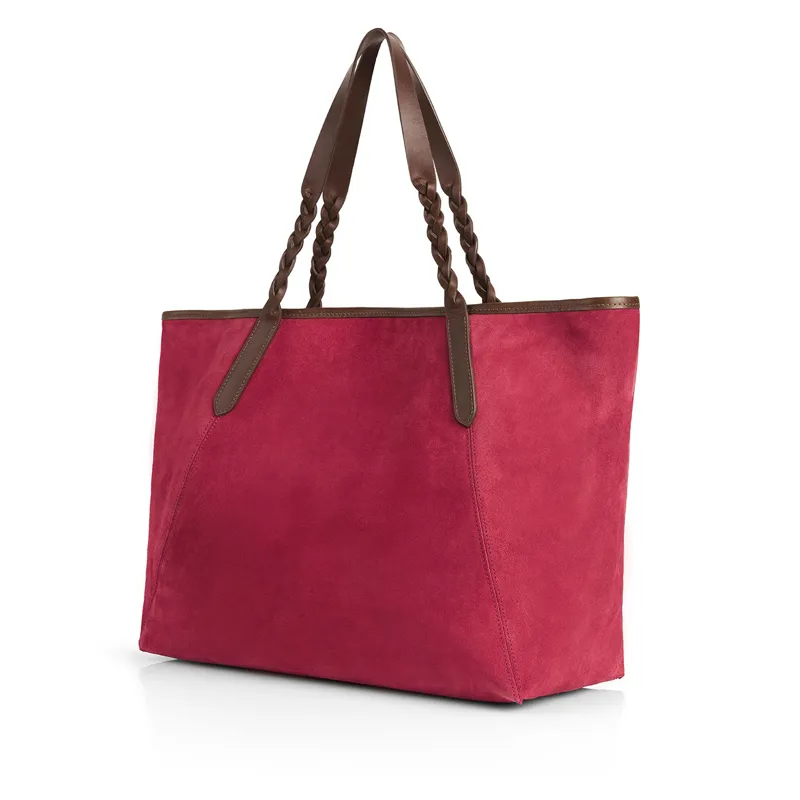 Fairfax and Favor Burford Tote Bag Raspberry-3