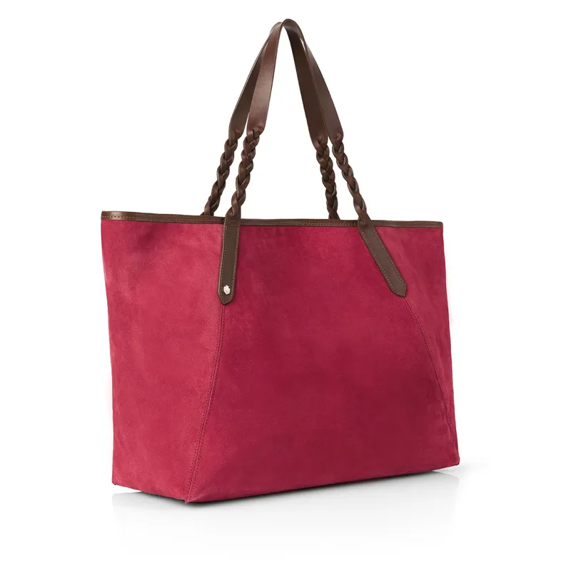 Fairfax and Favor Burford Tote Bag Raspberry