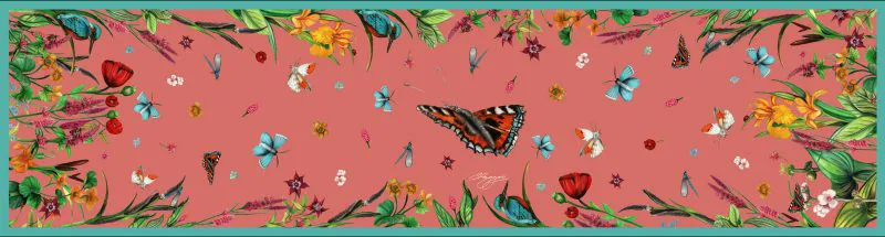 Clare Haggas Coral Pastures New Classic Scarf-3