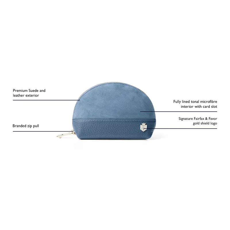 Fairfax and Favor Chiltern Coin Purse - Cornflower Blue-2