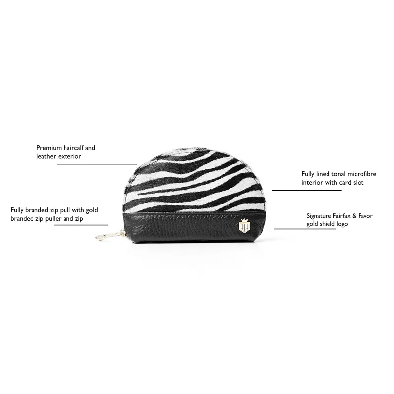 Fairfax and Favor Chiltern Coin Purse - Zebra-2