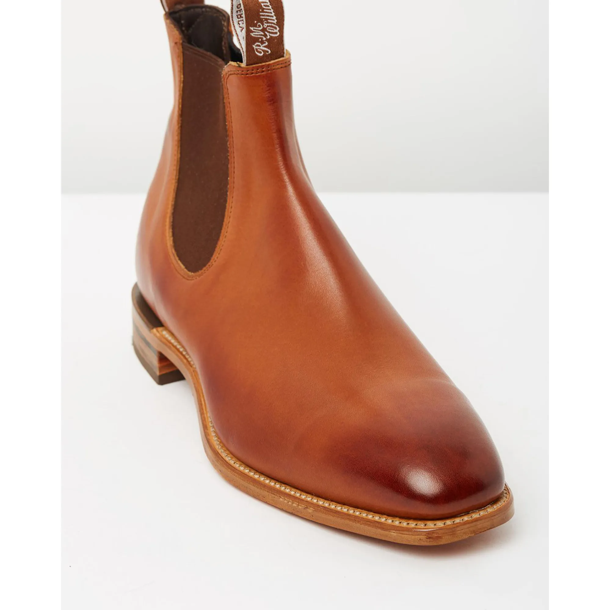 Williams Mens Chinchilla Boots Cognac - Main Image