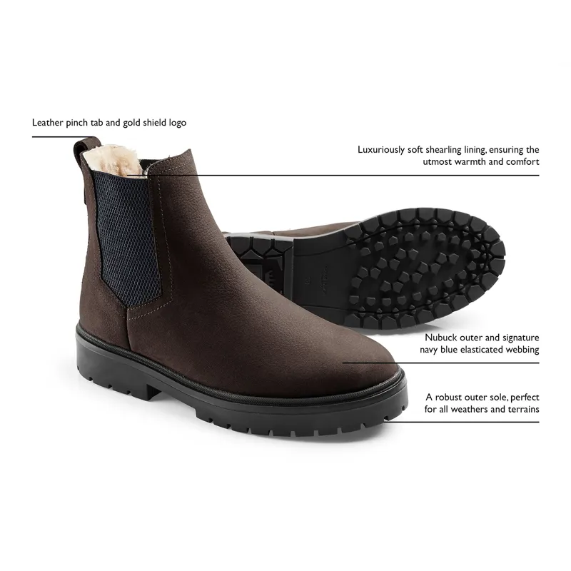 Fairfax and Favor Sheepskin Nubuck Boudica - Chocolate-6