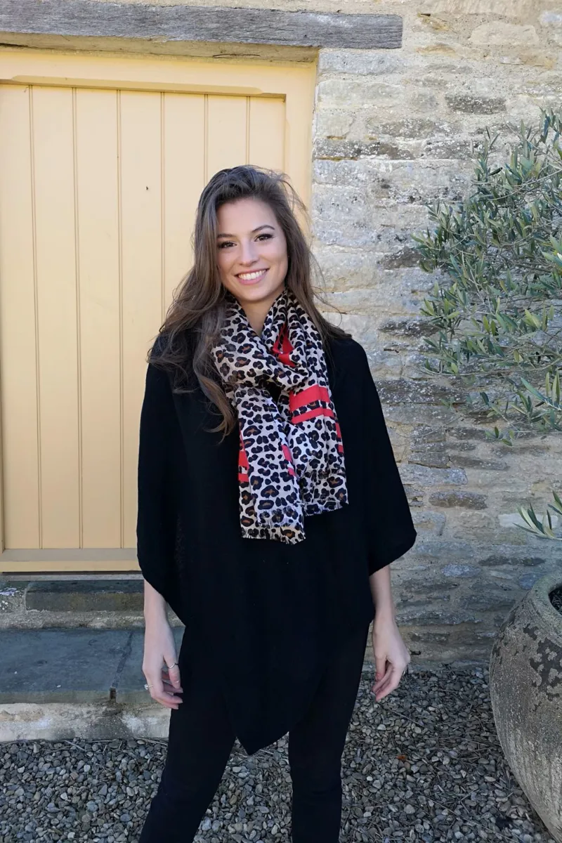 Luella Crew Poncho Black