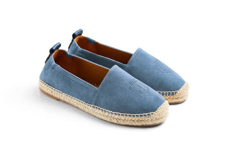 Fairfax and Favor Monaco Flat Espadrille - Cornflower Blue