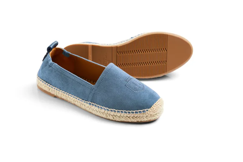 Fairfax and Favor Monaco Flat Espadrille - Cornflower Blue-1