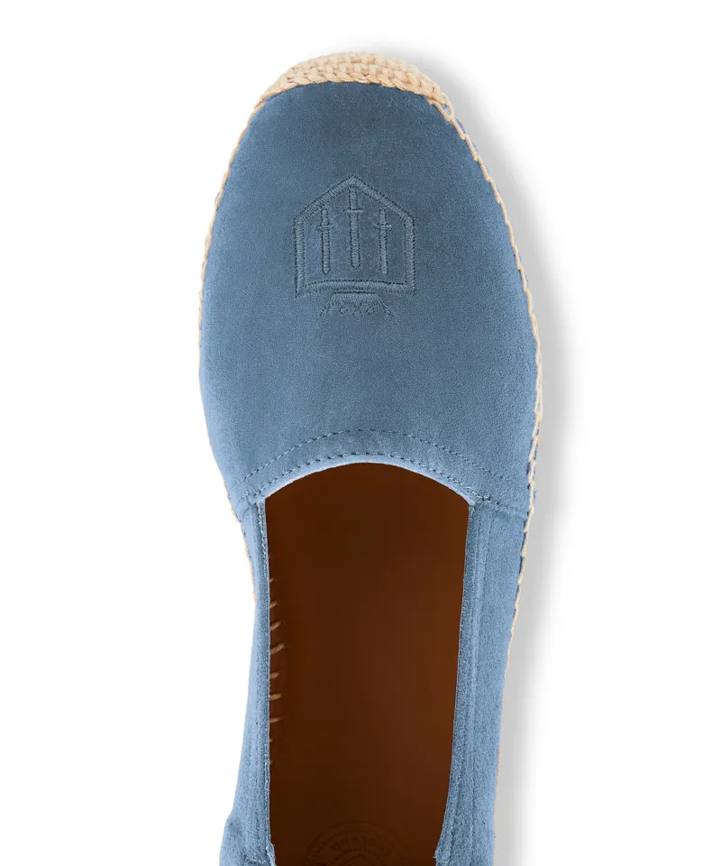 Fairfax and Favor Monaco Flat Espadrille - Cornflower Blue-4
