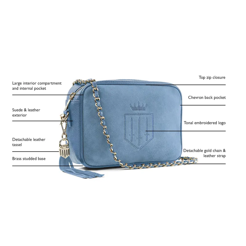 Fairfax and Favor Finsbury Bag - Cornflower Blue-6