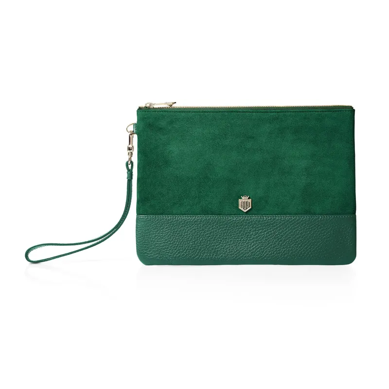 Fairfax and Favor Highbury Clutch Bag - Emerald Green