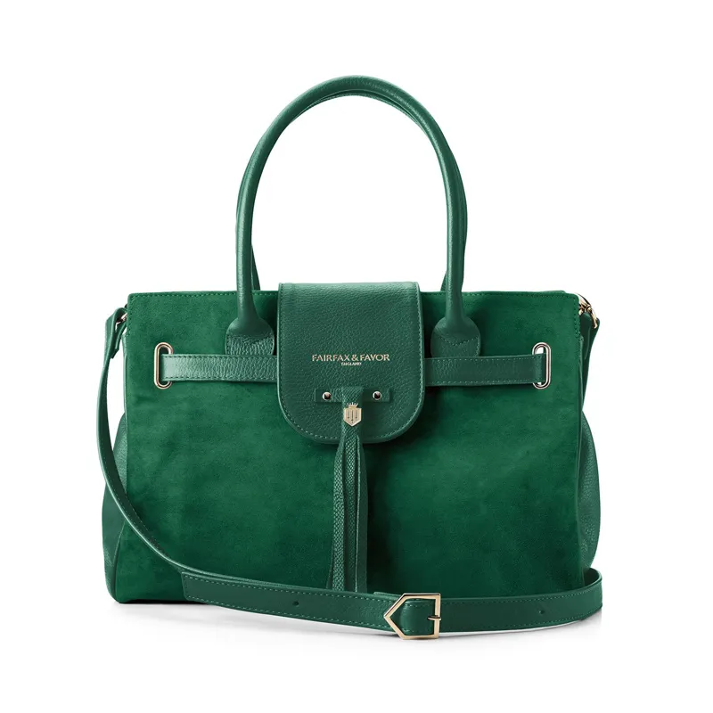 Fairfax and Favor Windsor Bag - Emerald Green-1