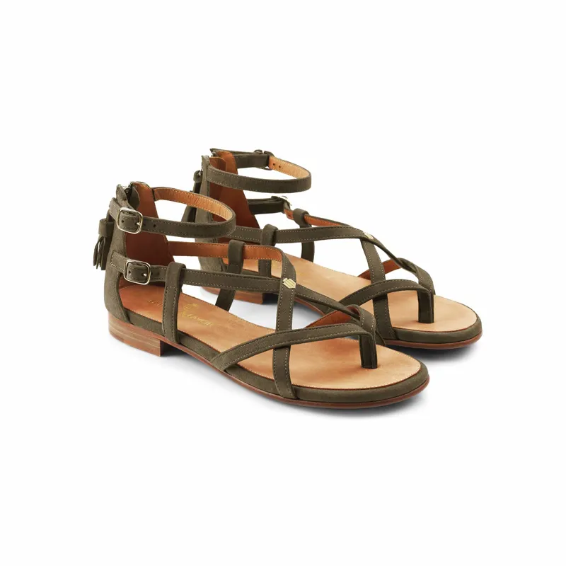Fairfax and Favor Brancaster Sandal Khaki