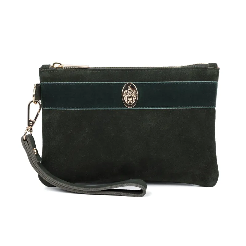 Hicks and Brown Chelsworth Clutch Bag Olive Green