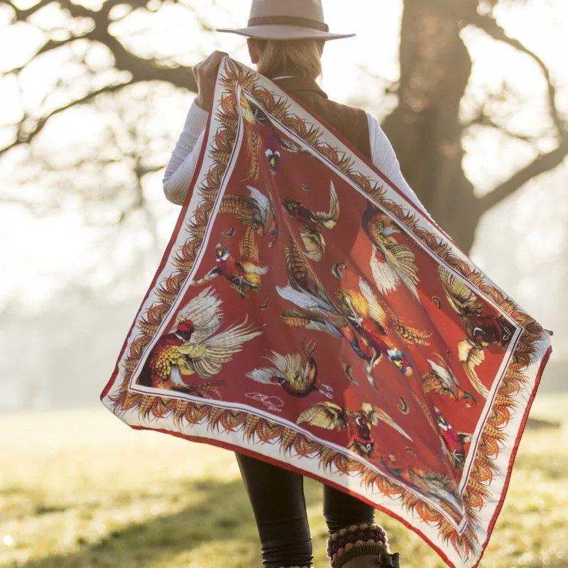 Clare Haggas Russet Turf War Large Scarf