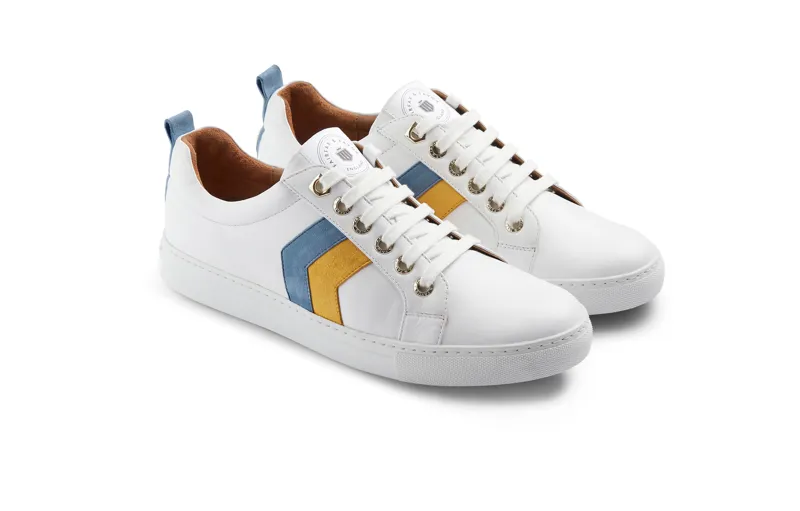 Fairfax and Favor Alexandra Trainer - Mango/Cornflower Blue