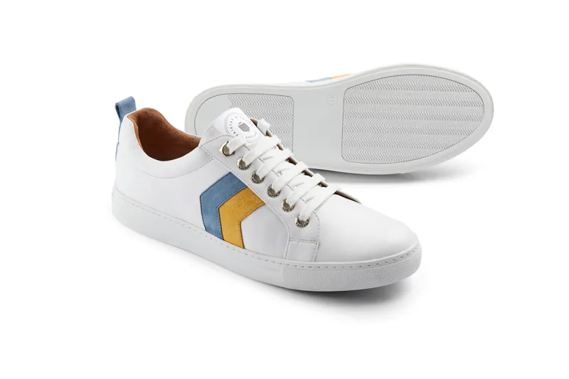 Fairfax and Favor Alexandra Trainer - Mango/Cornflower Blue-1
