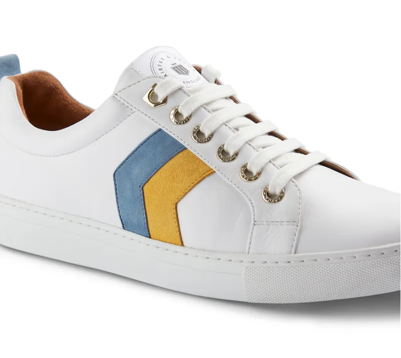 Fairfax and Favor Alexandra Trainer - Mango/Cornflower Blue-2