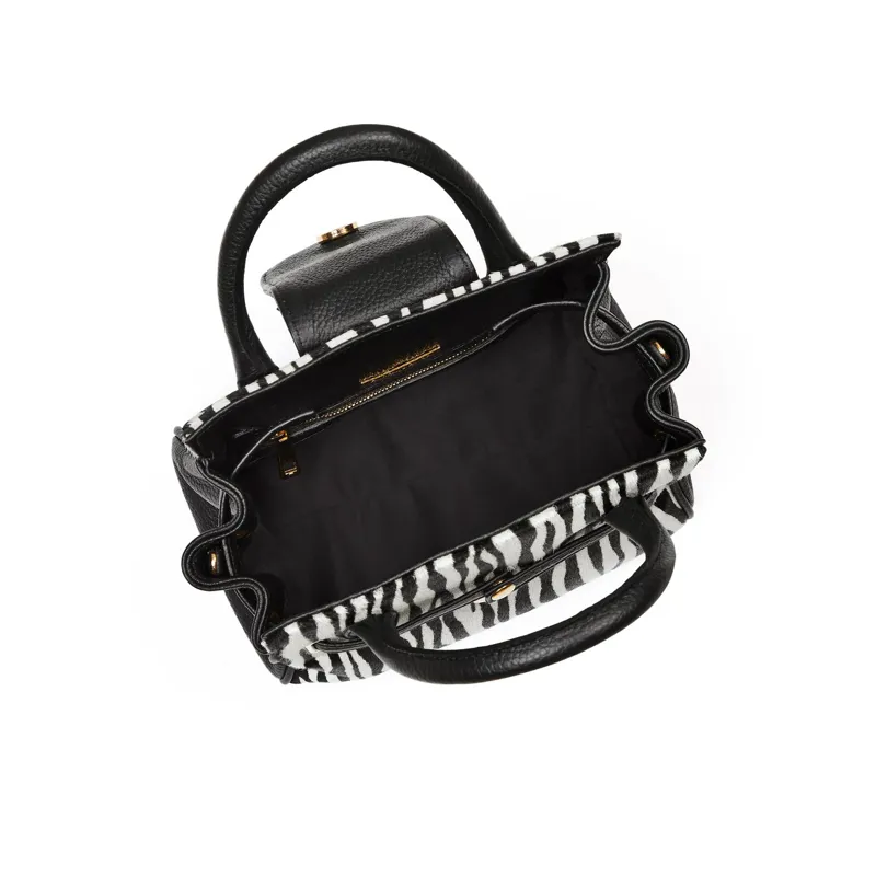 Fairfax and Favor Mini Windsor Bag - Zebra-2