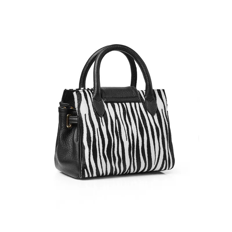 Fairfax and Favor Mini Windsor Bag - Zebra-4