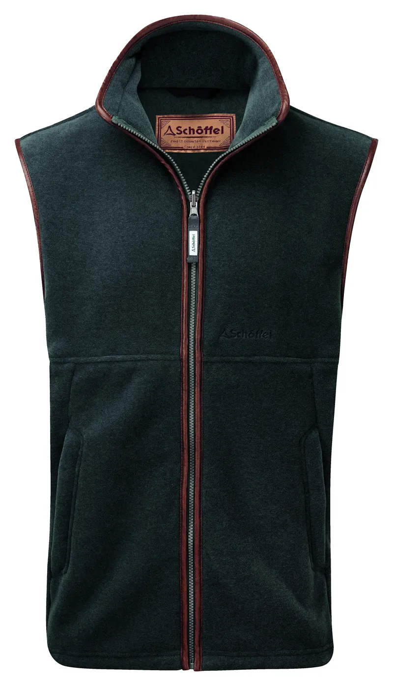 Schoffel Mens Oakham Fleece Gilet Kingfisher
