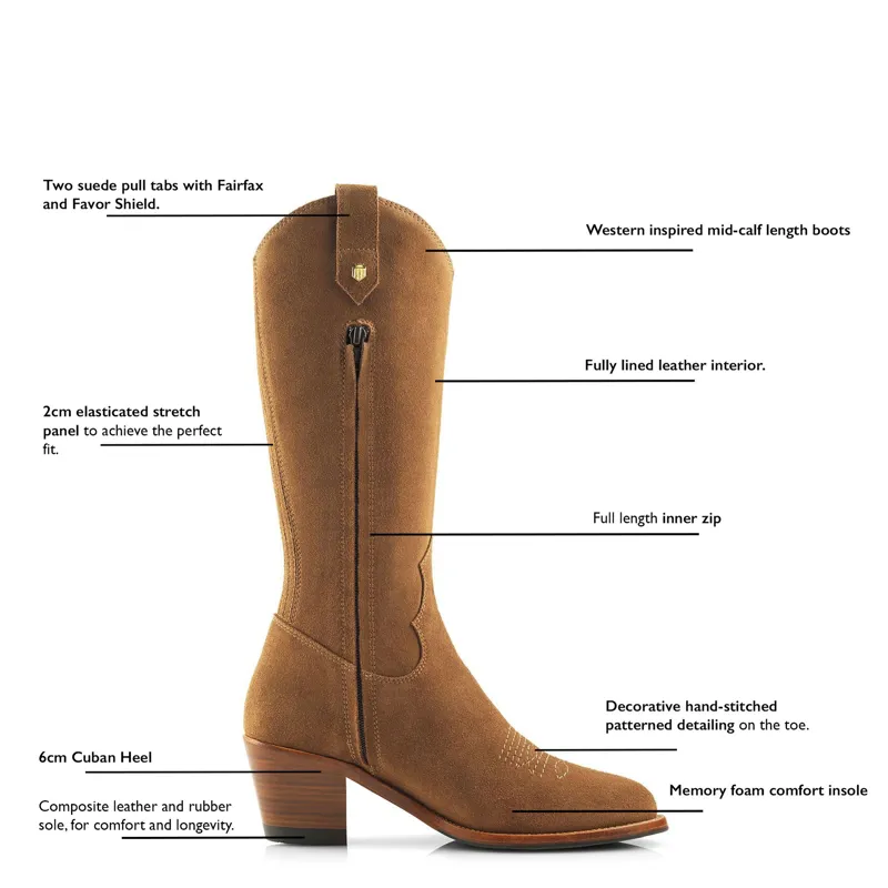 Fairfax and Favor Rockingham Boot - Tan-5