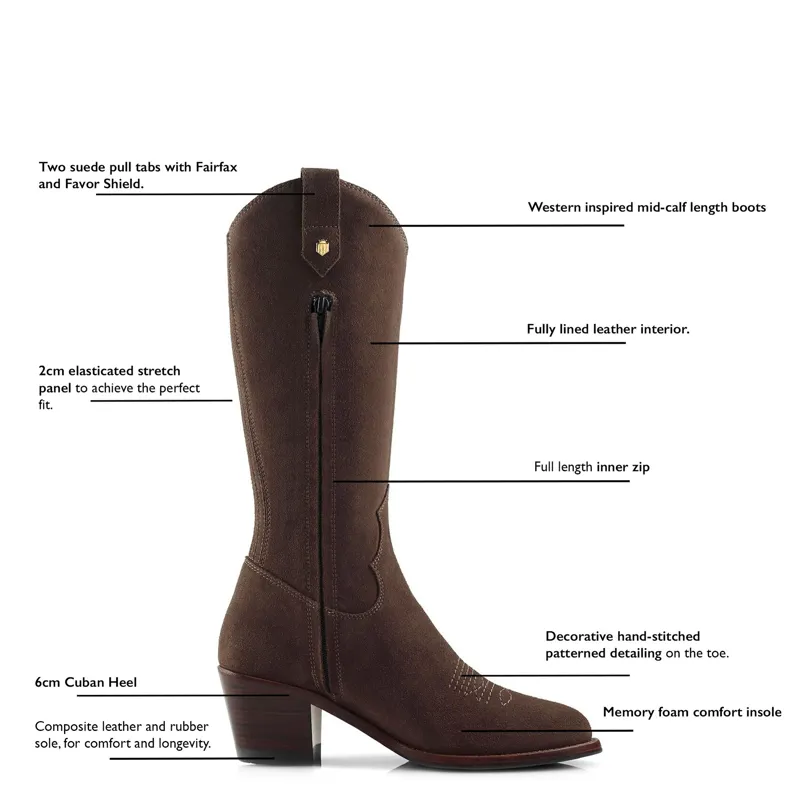 Fairfax and Favor Rockingham Boot - Chocolate-5