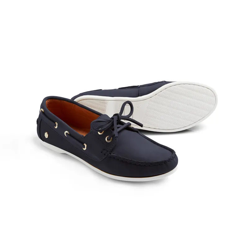 Fairfax and Favor Salcombe Deck Shoe - Navy-3