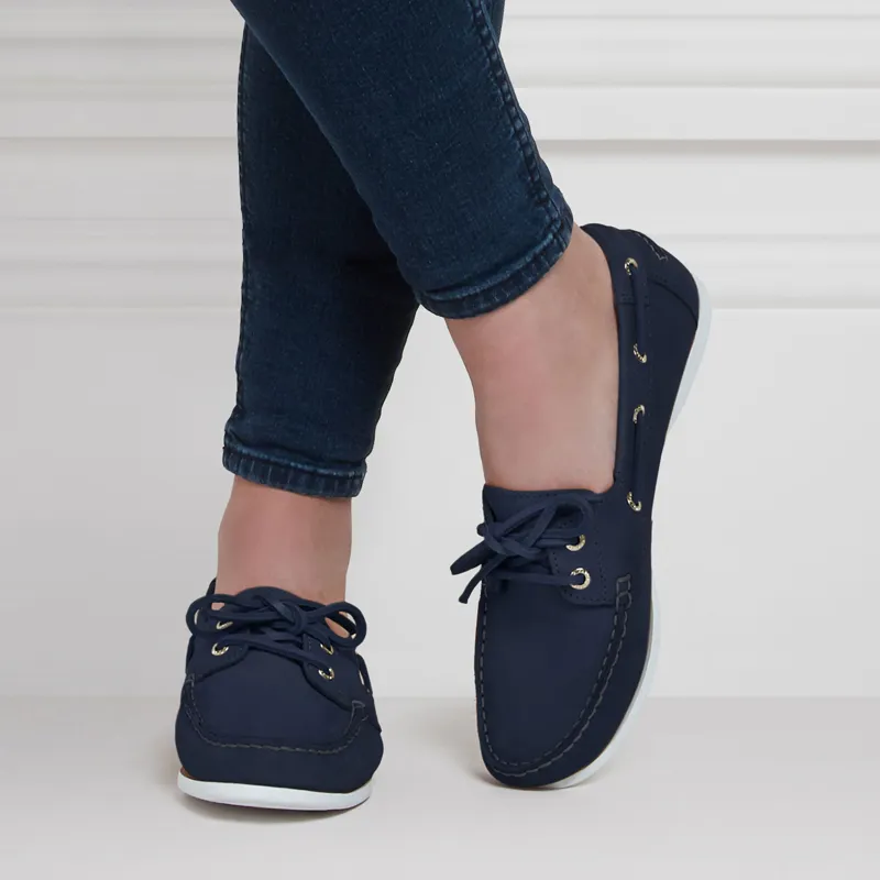 Fairfax and Favor Salcombe Deck Shoe - Navy-6