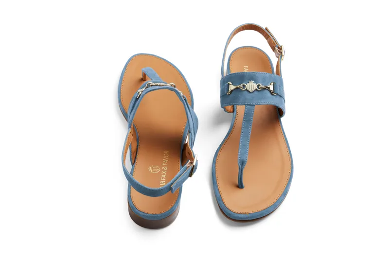 Fairfax and Favor Thornham Sandal - Cornflower Blue-1