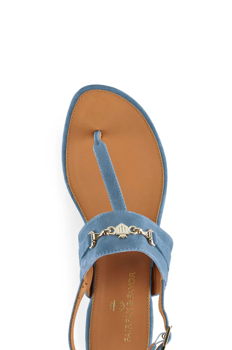 Fairfax and Favor Thornham Sandal - Cornflower Blue-3