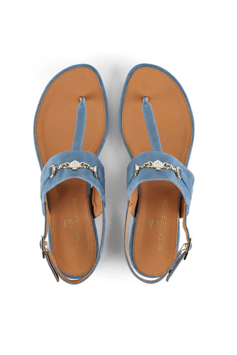 Fairfax and Favor Thornham Sandal - Cornflower Blue-4