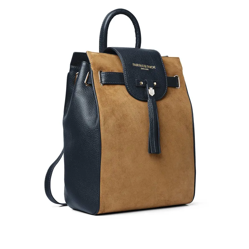 Fairfax and Favor Windsor Backpack - Tan/Navy