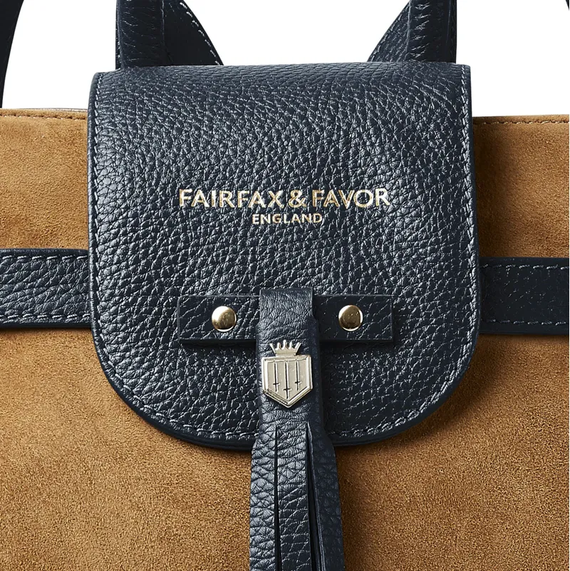 Fairfax and Favor Windsor Backpack - Tan/Navy-3