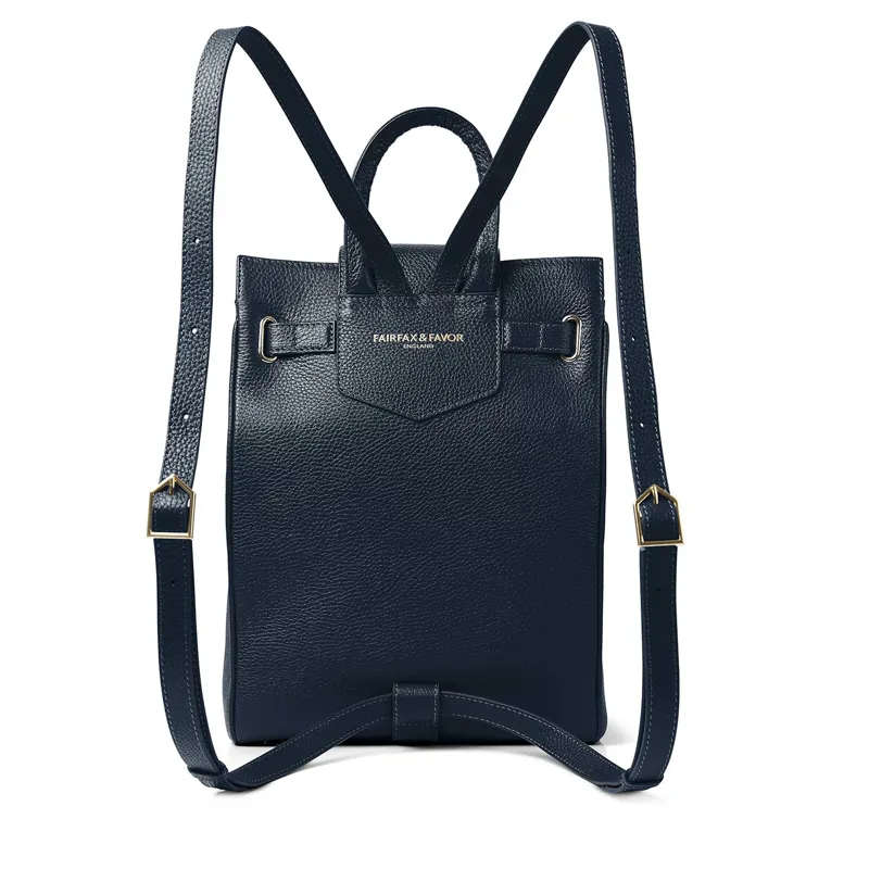 Fairfax and Favor Windsor Backpack - Tan/Navy-5