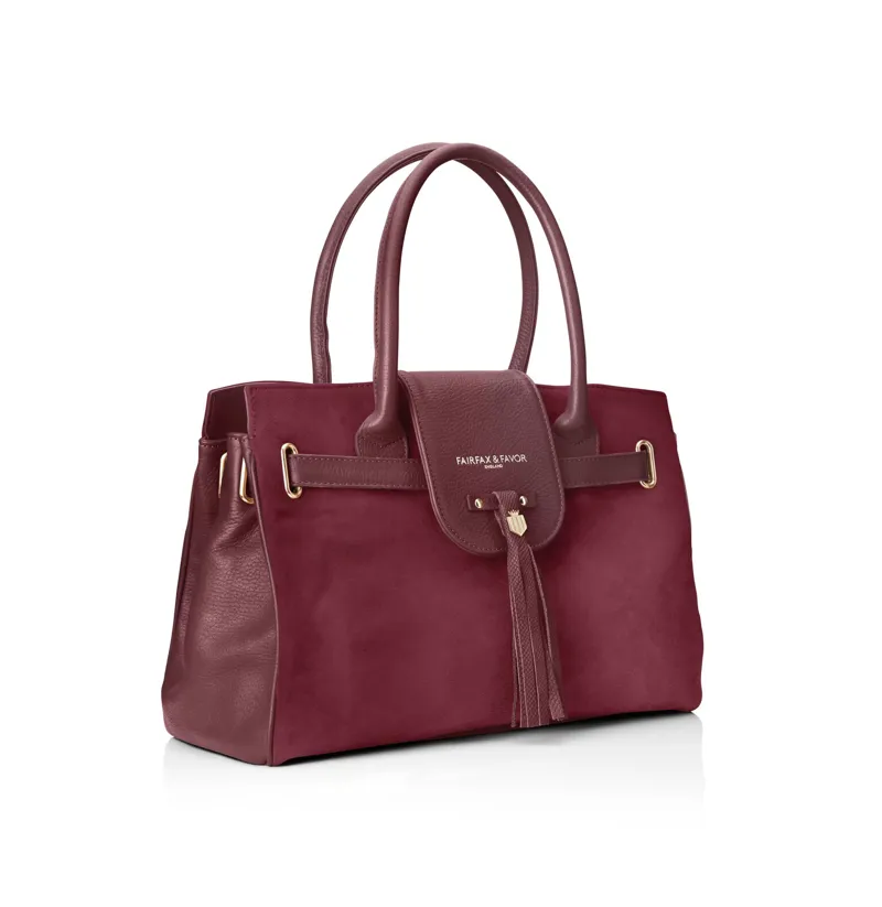 Fairfax and Favor Windsor Bag Oxblood