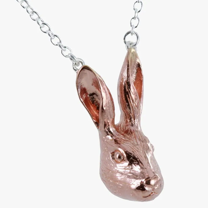 Reeves and Reeves Hare Necklace - Rose Gold