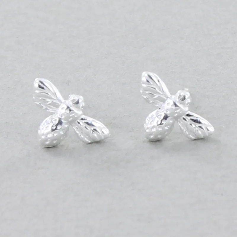 Reeves and Reeves Bumble Bee Stud Earrings - Sterling Silver