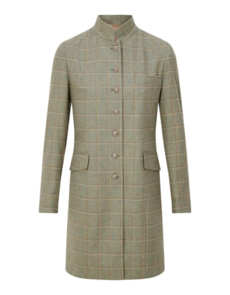 Anna Lascata Alexandra Coat - Sage/Camel