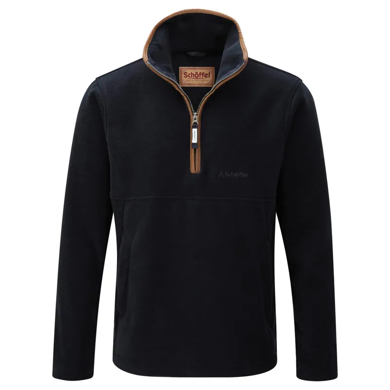 Schoffel Mens Berkeley 1/4 Zip Fleece Navy