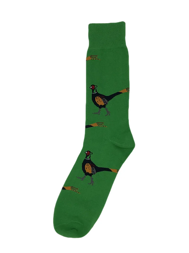 Shuttle Socks Mens Green Pheasant