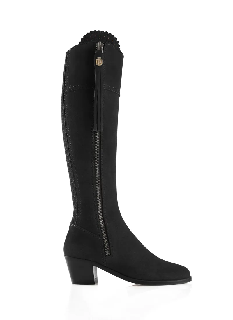 Fairfax and Favor Heeled Regina Boot - Black-1