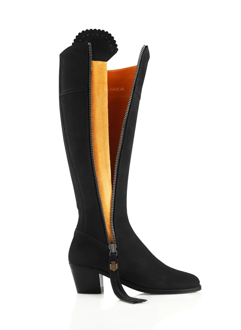 Fairfax and Favor Heeled Regina Boot - Black-2