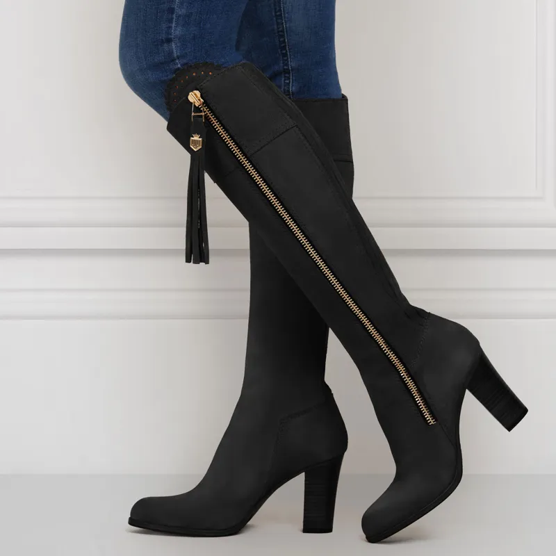 Fairfax and Favor High Heeled Regina - Black-3