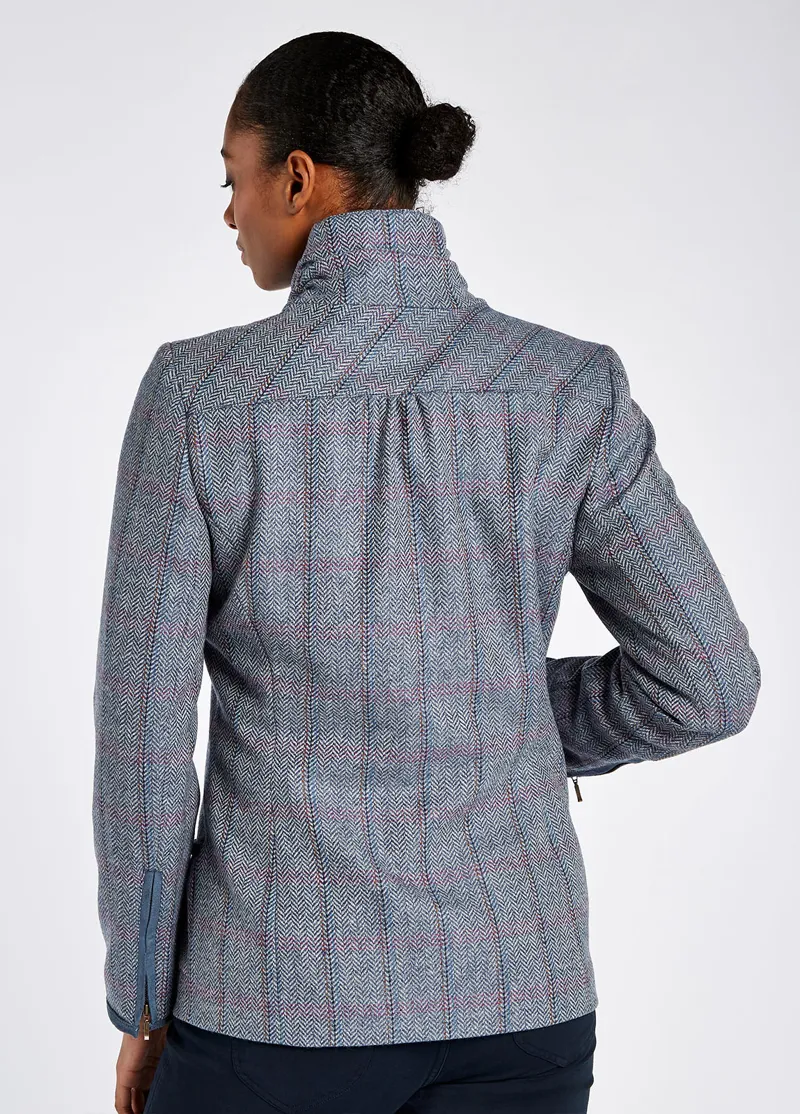 Dubarry Ladies Tweed Bracken Jacket - Denim Haze-2